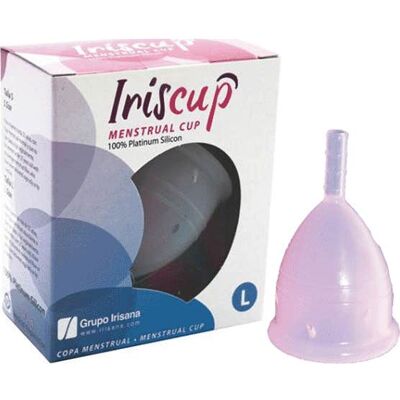 Iriscup - Coupe Menstruelle Transparente ou Rose - Silicone Platine - Compatible avec DIU - Écologique - Modèle Iriscup - Publicité Iriscup - Coupe Menstruelle Transparente ou Rose - Silicone Platine - Compatible avec DIU - Écologique - Modèle Iriscup - Publicité