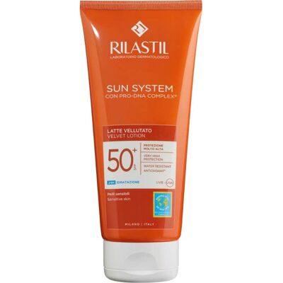 Rilastil Sun System SPF 50+ Lait Velours - Lotion Solaire - Publicité Rilastil Sun System SPF 50+ Lait Velours - Lotion Solaire - Publicité