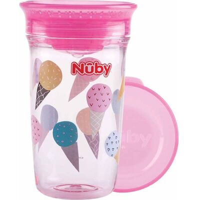 Nuby Wonder Cup 360º Rose 6M+ 300ml - Publicité Nuby Wonder Cup 360º Rose 6M+ 300ml - Publicité