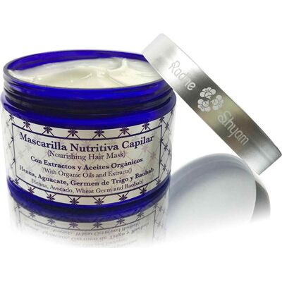 Masque capillaire nourrissant avocat henné et baobab - Radhe Shyam / Sitarama - Publicité Masque capillaire nourrissant avocat henné et baobab - Radhe Shyam / Sitarama - Publicité