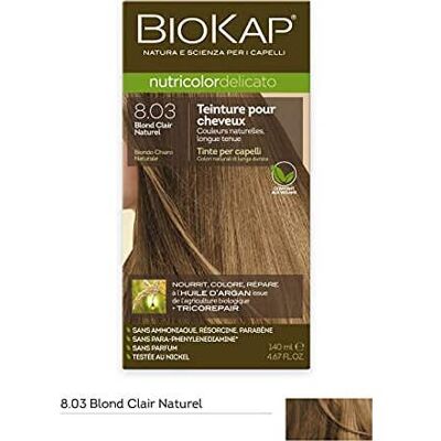 Biokap Coloration 8.03 Blond Clair Naturel - Délicat - Publicité Biokap Coloration 8.03 Blond Clair Naturel - Délicat - Publicité