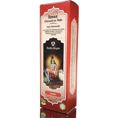 Radhe Shyam Pâte de Henné Mahogany 200ml - Coloration cheveux - Publicité Radhe Shyam Pâte de Henné Mahogany 200ml - Coloration cheveux - Publicité