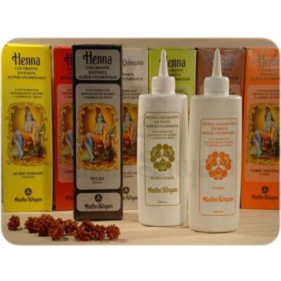 Radhe Shyam Pâte de Henna Blonde Doré - Color Naturel Organique - Publicité Radhe Shyam Pâte de Henna Blonde Doré - Color Naturel Organique - Publicité