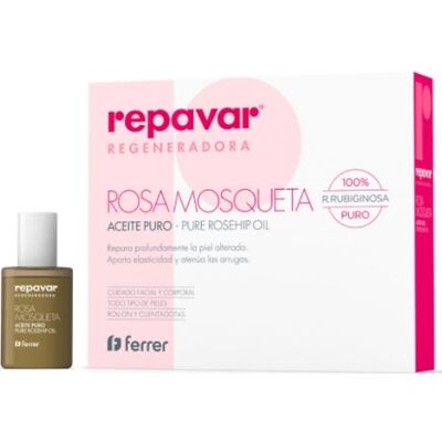 Huile de rose musquée Repavar - Régénérante, 15ml - Publicité Huile de rose musquée Repavar - Régénérante, 15ml - Publicité