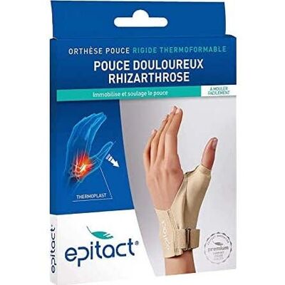 Epitact Orthèse Rigide de Nuit Thermoformable Pouce Douloureux Rhizartrose Main Droite Taille M - Publicité Epitact Orthèse Rigide de Nuit Thermoformable Pouce Douloureux Rhizartrose Main Droite Taille M - Publicité