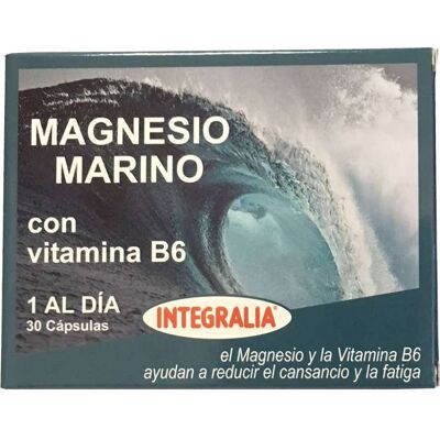 Complément de magnésium marin avec vitamine B6 - 30 capsules - Publicité Complément de magnésium marin avec vitamine B6 - 30 capsules - Publicité