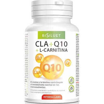 Intersa Bisiluet CLA + Q10 + L-Carnitine 45 Capsules - Supplément Alimentaire - Publicité Intersa Bisiluet CLA + Q10 + L-Carnitine 45 Capsules - Supplément Alimentaire - Publicité