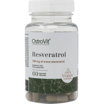 OstroVit Resveratrol - Végétalien, 60 Capsules - Complément Alimentaire - Publicité OstroVit Resveratrol - Végétalien, 60 Capsules - Complément Alimentaire - Publicité