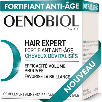 Oenobiol Hair Expert Fortifiant Anti-Âge 30 Capsules - Publicité Oenobiol Hair Expert Fortifiant Anti-Âge 30 Capsules - Publicité