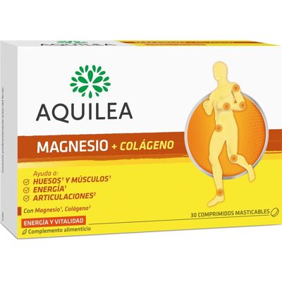 Aquilea Magnésium avec Collagène - Citron - Complément Alimentaire - Publicité Aquilea Magnésium avec Collagène - Citron - Complément Alimentaire - Publicité