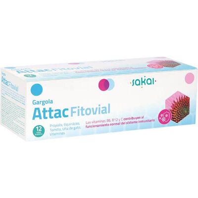 Sakai Gargo Fitovial Attac - Complément Alimentaire - 12 Ampoules - Publicité Sakai Gargo Fitovial Attac - Complément Alimentaire - 12 Ampoules - Publicité