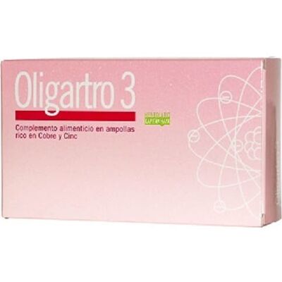 ARTESANIA Oligartro 3 Zn-Cu 20 Amp - Supplément alimentaire - Publicité ARTESANIA Oligartro 3 Zn-Cu 20 Amp - Supplément alimentaire - Publicité
