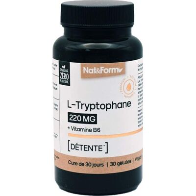 Nat & Form L-Tryptophane 220mg - Complément Alimentaire - Publicité Nat & Form L-Tryptophane 220mg - Complément Alimentaire - Publicité