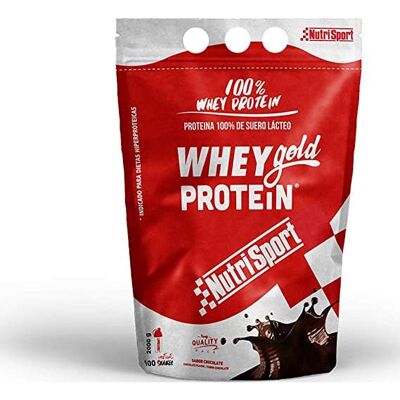 Nutrisport Whey Gold Protéine Chocolat - Poudre de Protéines - Publicité Nutrisport Whey Gold Protéine Chocolat - Poudre de Protéines - Publicité