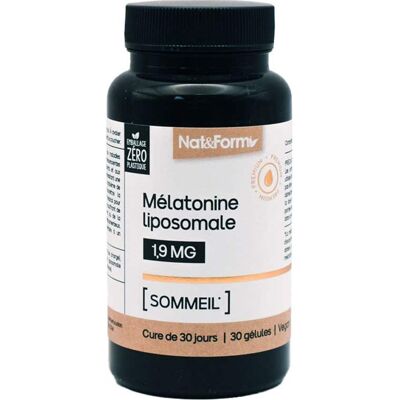 Nat & Form Mélatonine Liposomale en Gélules - Complément Alimentaire - Publicité Nat & Form Mélatonine Liposomale en Gélules - Complément Alimentaire - Publicité