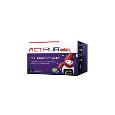 SANTE VERTE Actirub Sachets Enfant Goût Framboise 20 Sachets - Confort Respiratoire - Publicité SANTE VERTE Actirub Sachets Enfant Goût Framboise 20 Sachets - Confort Respiratoire - Publicité