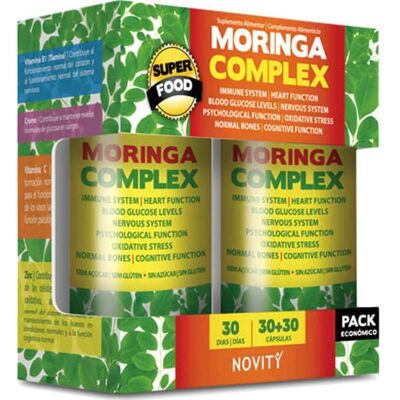 Novity Moringa Complex 30+30 capsules - Complément Alimentaire - Publicité Novity Moringa Complex 30+30 capsules - Complément Alimentaire - Publicité