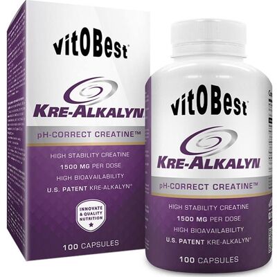 VitoBest Kre Alkalyn 1500mg 100caps - Publicité VitoBest Kre Alkalyn 1500mg 100caps - Publicité