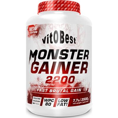 Vit.O.Best Monster Gainer 2200 Vanille - Gainer de poids - Publicité Vit.O.Best Monster Gainer 2200 Vanille - Gainer de poids - Publicité