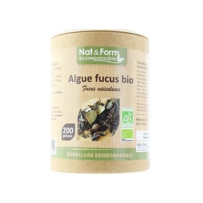 Nat & Form Algue Fucus Bio - 200 Gélules Végétales - Publicité Nat & Form Algue Fucus Bio - 200 Gélules Végétales - Publicité