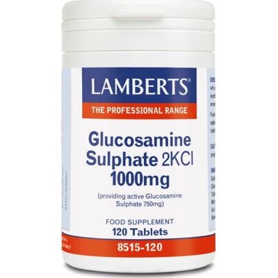Lamberts Sulfato De Glucosamina 2kci 1000mg 120 Comprimés - Publicité Lamberts Sulfato De Glucosamina 2kci 1000mg 120 Comprimés - Publicité