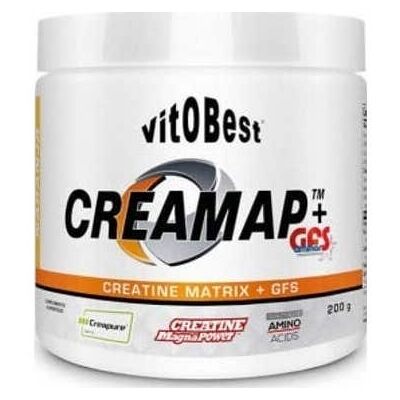 VIT.O.BEST Creamap+Gfs créatine et acides aminés 200 g de poudre - Orange - Publicité VIT.O.BEST Creamap+Gfs créatine et acides aminés 200 g de poudre - Orange - Publicité