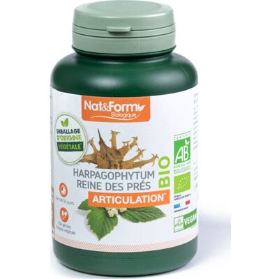 Capsule d'Harpagophytum Bio Nat&Form - Complément Alimentaire - Publicité Capsule d'Harpagophytum Bio Nat&Form - Complément Alimentaire - Publicité