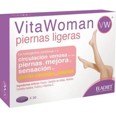 Eladiet Forte Vitawoman Light Legs - Complément Alimentaire - Publicité Eladiet Forte Vitawoman Light Legs - Complément Alimentaire - Publicité