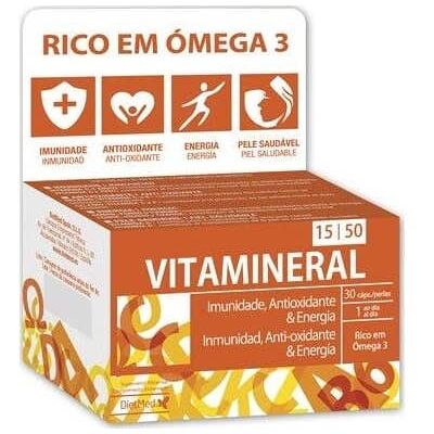 Dietmed Vitamineral 15/50 - Complément Alimentaire - 30 capsules - Publicité Dietmed Vitamineral 15/50 - Complément Alimentaire - 30 capsules - Publicité