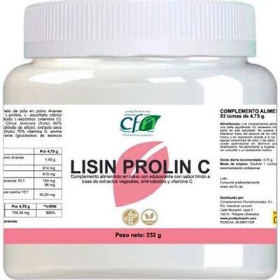 CFN Lisin Prolin C - Soutient Cœur & Peau - 250g Poudre - Publicité CFN Lisin Prolin C - Soutient Cœur & Peau - 250g Poudre - Publicité