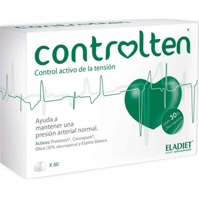 Eladiet Controlten - Soutien de la Pression Sanguine - 60 Comprimés - Publicité Eladiet Controlten - Soutien de la Pression Sanguine - 60 Comprimés - Publicité