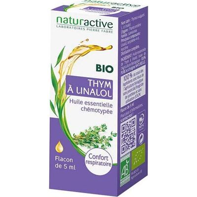 Naturactive He Thym Linalol Bio5ml - Publicité Naturactive He Thym Linalol Bio5ml - Publicité