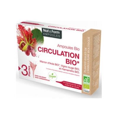 Ampoules Circulation Bio - Nat & Form - Suppléments - Publicité Ampoules Circulation Bio - Nat & Form - Suppléments - Publicité