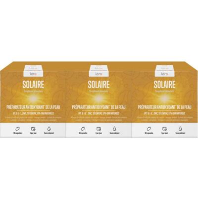 Léro Solaire - Omega 3, Vitamines & Bioflavonoïdes - Soutien au Soleil - Publicité Léro Solaire - Omega 3, Vitamines & Bioflavonoïdes - Soutien au Soleil - Publicité
