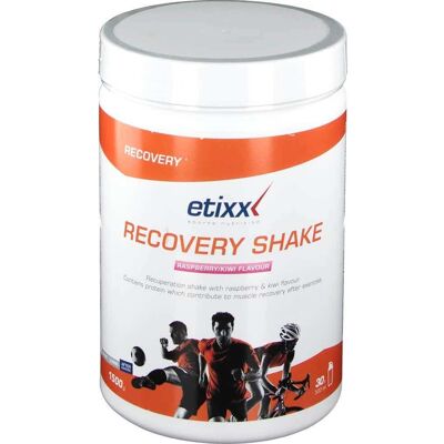 Etixx Recovery Shake Framboise/Kiwi 1500g - Publicité Etixx Recovery Shake Framboise/Kiwi 1500g - Publicité