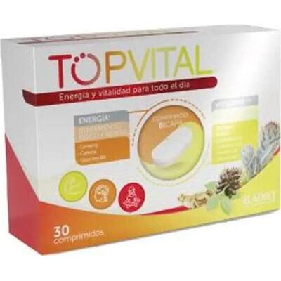 Eladiet TopVital - Énergie & Vitalité - 30 Comprimés - Publicité Eladiet TopVital - Énergie & Vitalité - 30 Comprimés - Publicité