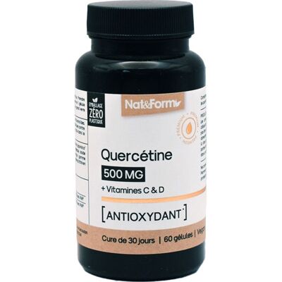 Nat & Form Quercétine 500mg - Complément Alimentaire - Publicité Nat & Form Quercétine 500mg - Complément Alimentaire - Publicité