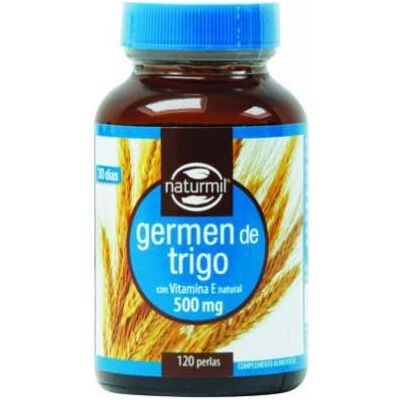 Naturmil Germe de blé 120 perles - Wheat Germ Capsules - Publicité Naturmil Germe de blé 120 perles - Wheat Germ Capsules - Publicité