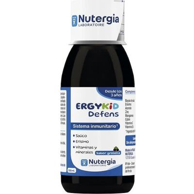 Nutergia Ergykid Cassis - Complément immunitaire pour enfants - Publicité Nutergia Ergykid Cassis - Complément immunitaire pour enfants - Publicité