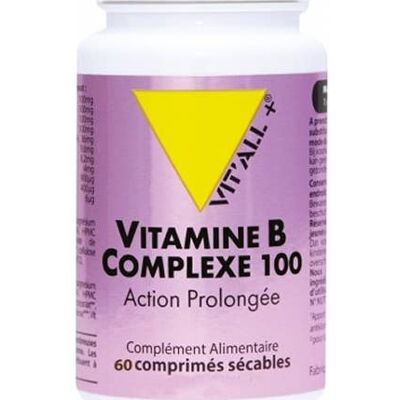 Vitall+ Complexe de Vitamines B 100 - Soutient Nerfs & Fatigue - 60 Comprimés - Publicité Vitall+ Complexe de Vitamines B 100 - Soutient Nerfs & Fatigue - 60 Comprimés - Publicité