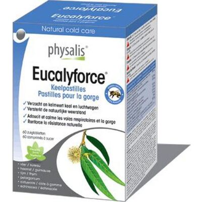 Pastilles pour la gorge Eucalyforce de Physalis - Soutient la santé immunitaire - Publicité Pastilles pour la gorge Eucalyforce de Physalis - Soutient la santé immunitaire - Publicité