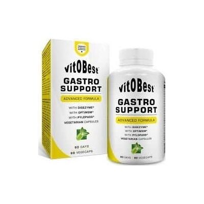 VIT.O.BEST Gastro Support - Enzymes digestives, Extraits végétaux - 60 capsules végétales - Publicité VIT.O.BEST Gastro Support - Enzymes digestives, Extraits végétaux - 60 capsules végétales - Publicité
