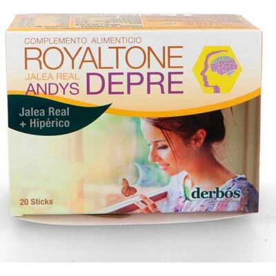 Derbós Royaltone Andys Depre - Biotine, Gelée Royale, Extraits de Plantes - Publicité Derbós Royaltone Andys Depre - Biotine, Gelée Royale, Extraits de Plantes - Publicité