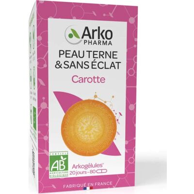Arkopharma Arkogélules Carotte - Soutient l’éclat et la santé de la peau - Publicité Arkopharma Arkogélules Carotte - Soutient l’éclat et la santé de la peau - Publicité
