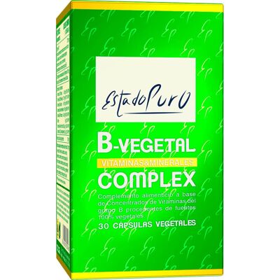 Complexe B Végétal Estado Puro 30 capsules végétales - Supplément alimentaire - Publicité Complexe B Végétal Estado Puro 30 capsules végétales - Supplément alimentaire - Publicité
