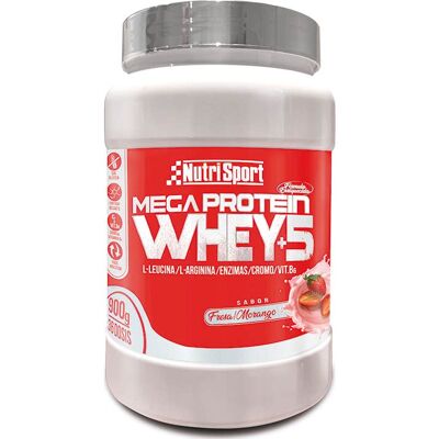 Nutrisport Mega Protein 5 Whey Chocolat 900 g - Complément Alimentaire - Publicité Nutrisport Mega Protein 5 Whey Chocolat 900 g - Complément Alimentaire - Publicité