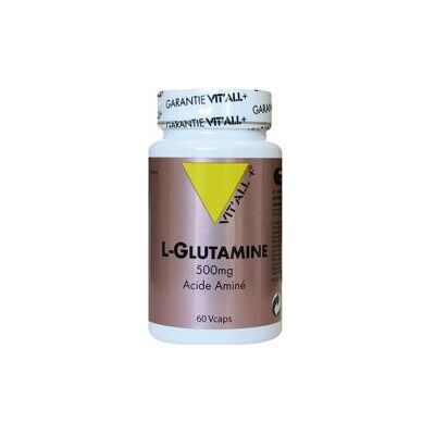 Vitall+ L-Glutamine 500mg 60 Capsules - Complément alimentaire - Publicité Vitall+ L-Glutamine 500mg 60 Capsules - Complément alimentaire - Publicité