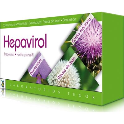 Tegor Hepavirol - Soutien au foie avec chardon-Marie - 60 gélules - Publicité Tegor Hepavirol - Soutien au foie avec chardon-Marie - 60 gélules - Publicité