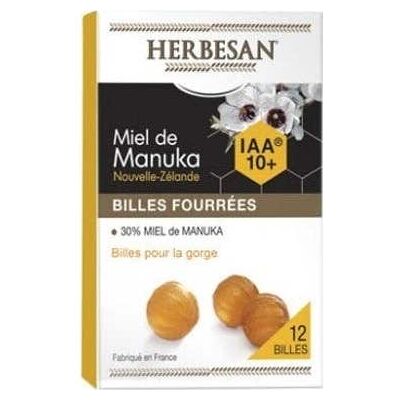 Herbesan Miel de Manuka Pastilles IAA 10+ - Pastilles - Publicité Herbesan Miel de Manuka Pastilles IAA 10+ - Pastilles - Publicité