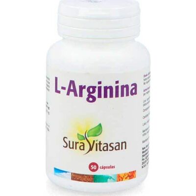 Sura Vitasan L-Arginine 50 capsules - Complément alimentaire - Publicité Sura Vitasan L-Arginine 50 capsules - Complément alimentaire - Publicité